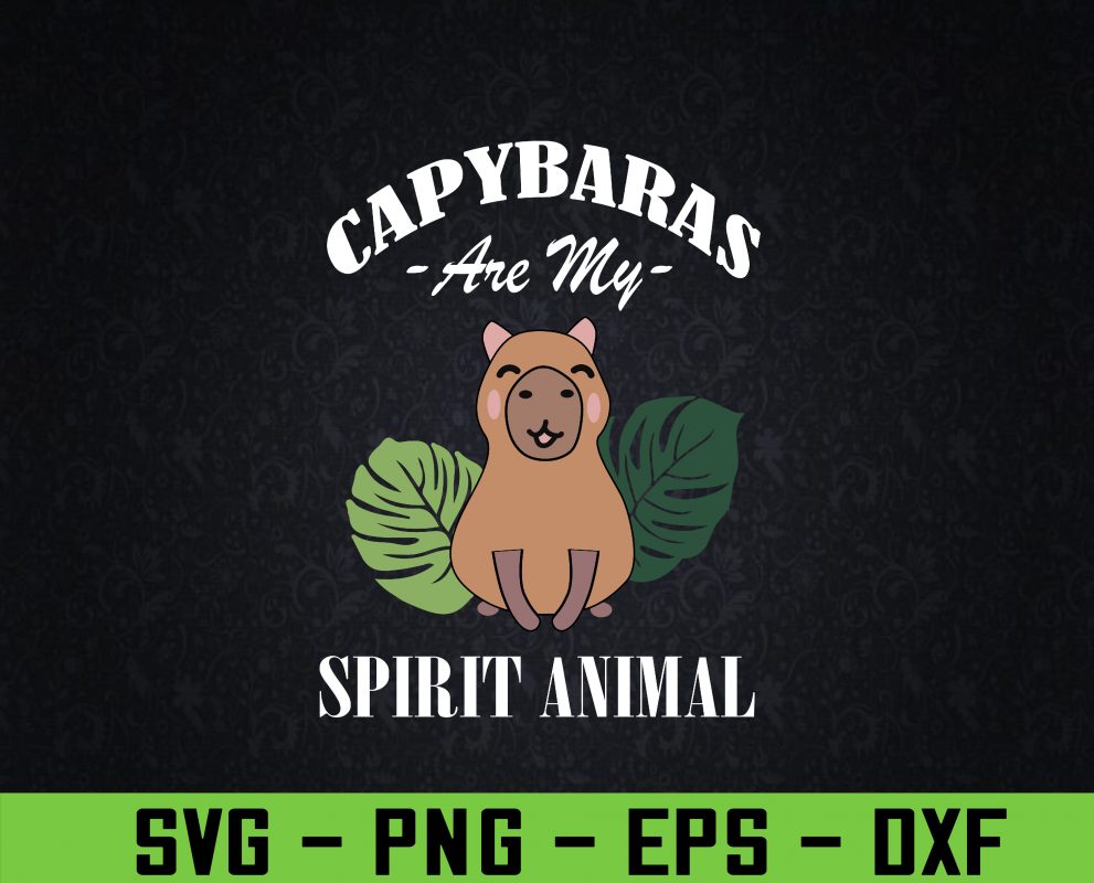 Capybara Svg Eps Png Dxf Digital Download HUNGRYSVG